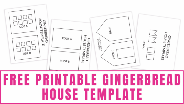 Free Printable Templates for Gingerbread House