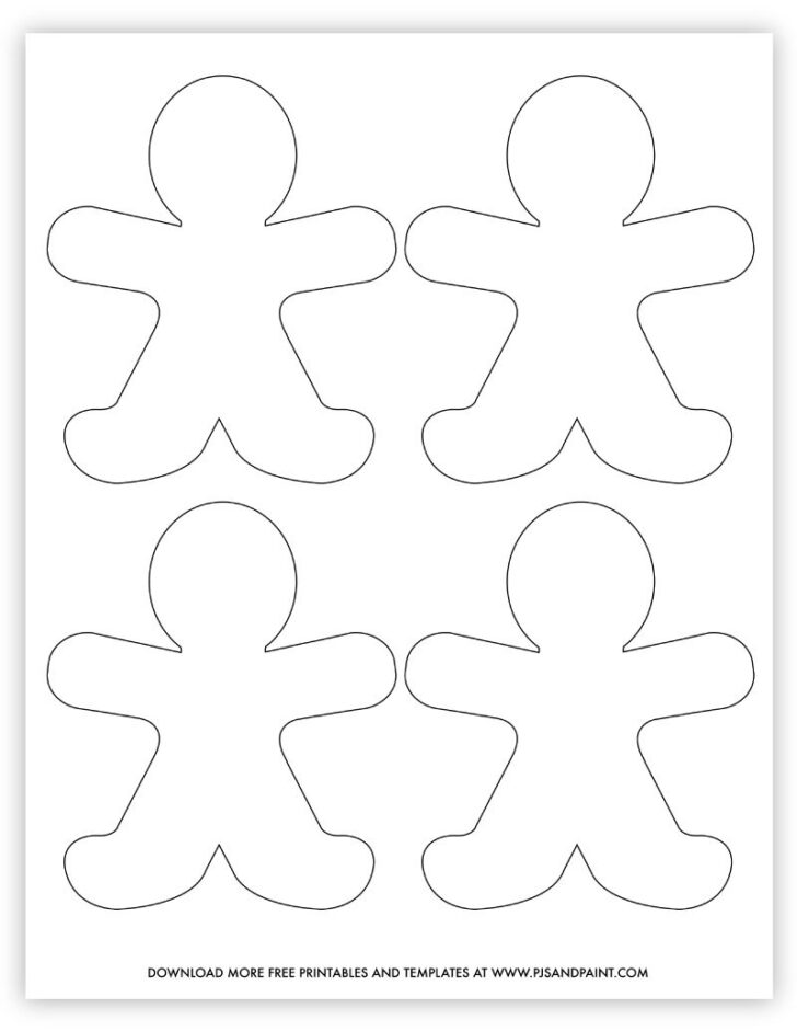 Gingerbread Man Template Free Printable