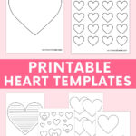 Free Printable Heart Templates (Different Sizes & Colored Hearts) For Free Printable Heart Shape Templates