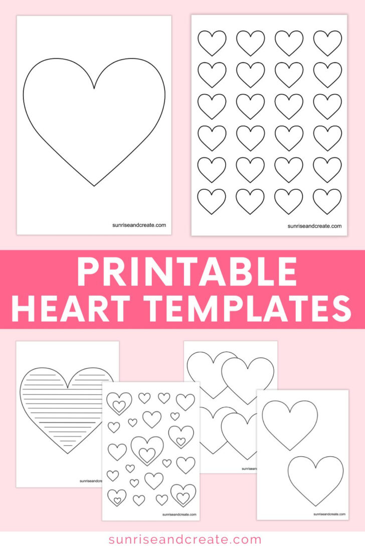 Free Printable Heart Shape Templates