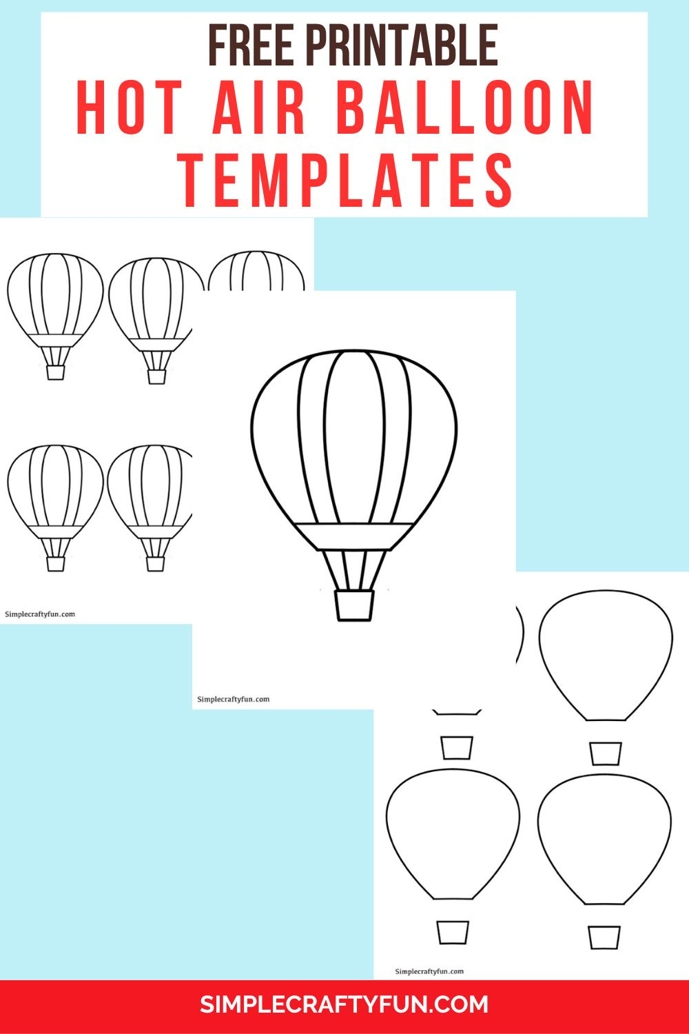 Free Printable Hot Air Balloon Templates And Coloring Pages - for Printable Hot Air Balloon Template