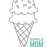 Free Printable Ice Cream Template Regarding Printable Ice Cream Scoop Template