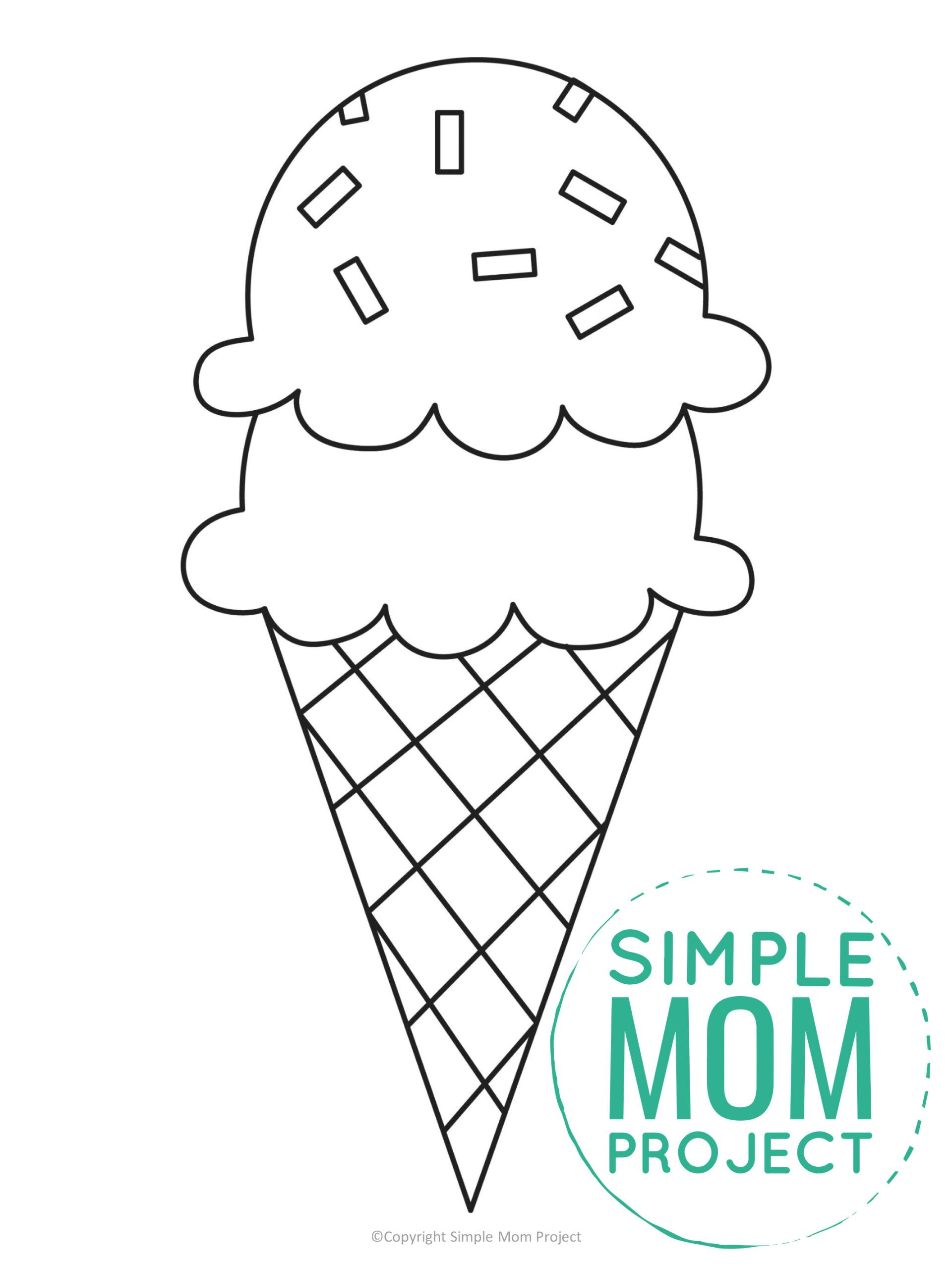 Free Printable Ice Cream Template with regard to Ice Cream Scoop Template Printable