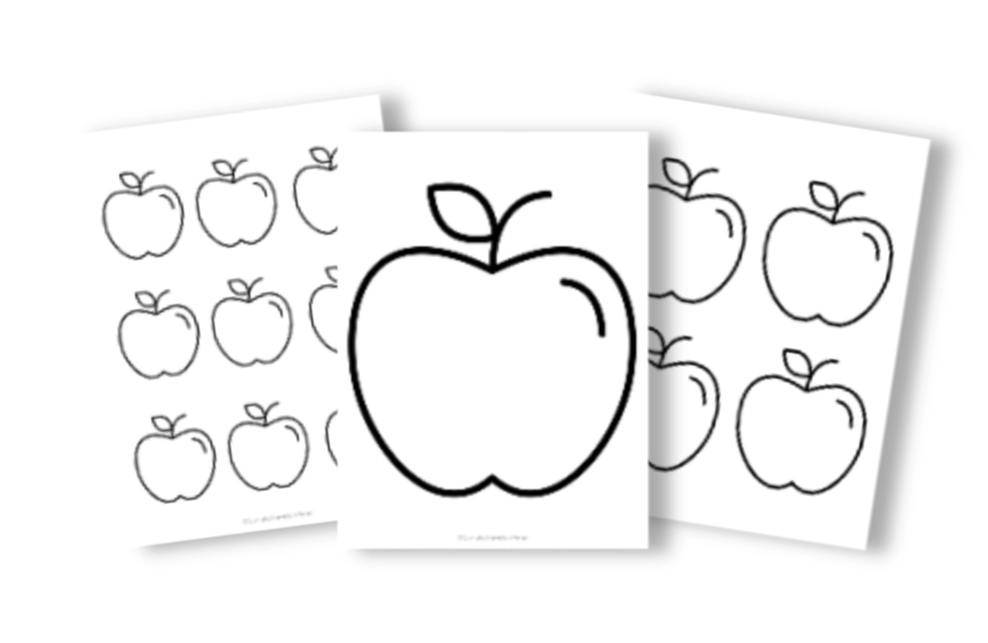 Free Printable Large, Medium, Small Apple Templates – Simple Mom inside Free Apple Template Printable