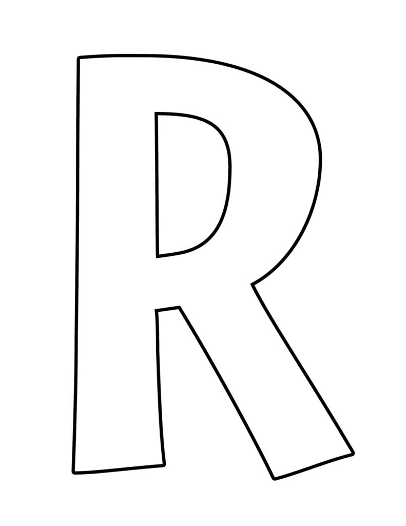 Free Printable Letter R Worksheets For Preschool ⋆ The Hollydog Blog for Letter R Printable Template