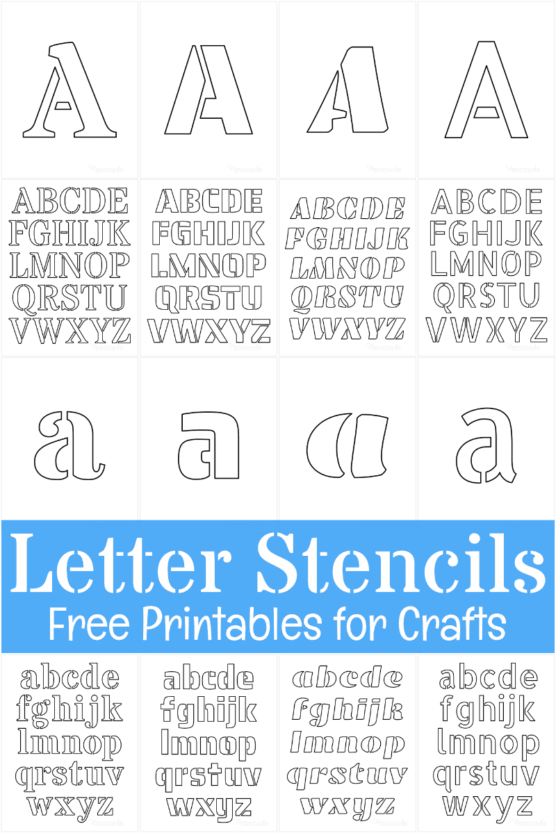 Free Printable Letter Stencils For Crafts for Printable Letter Stencil Templates