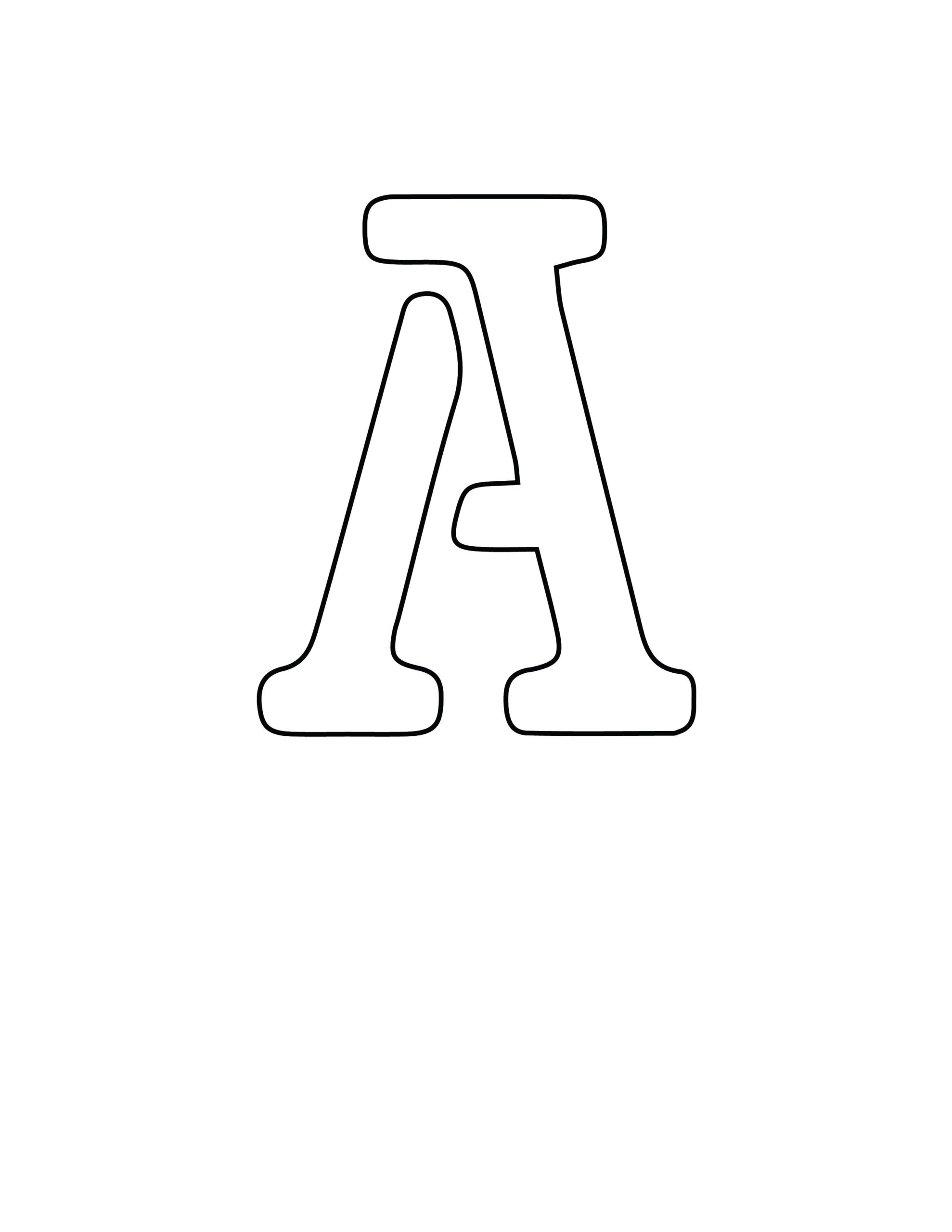 Free Printable Letter Stencils: Letter A Stencil - Freebie Finding Mom throughout Printable Letter A Template