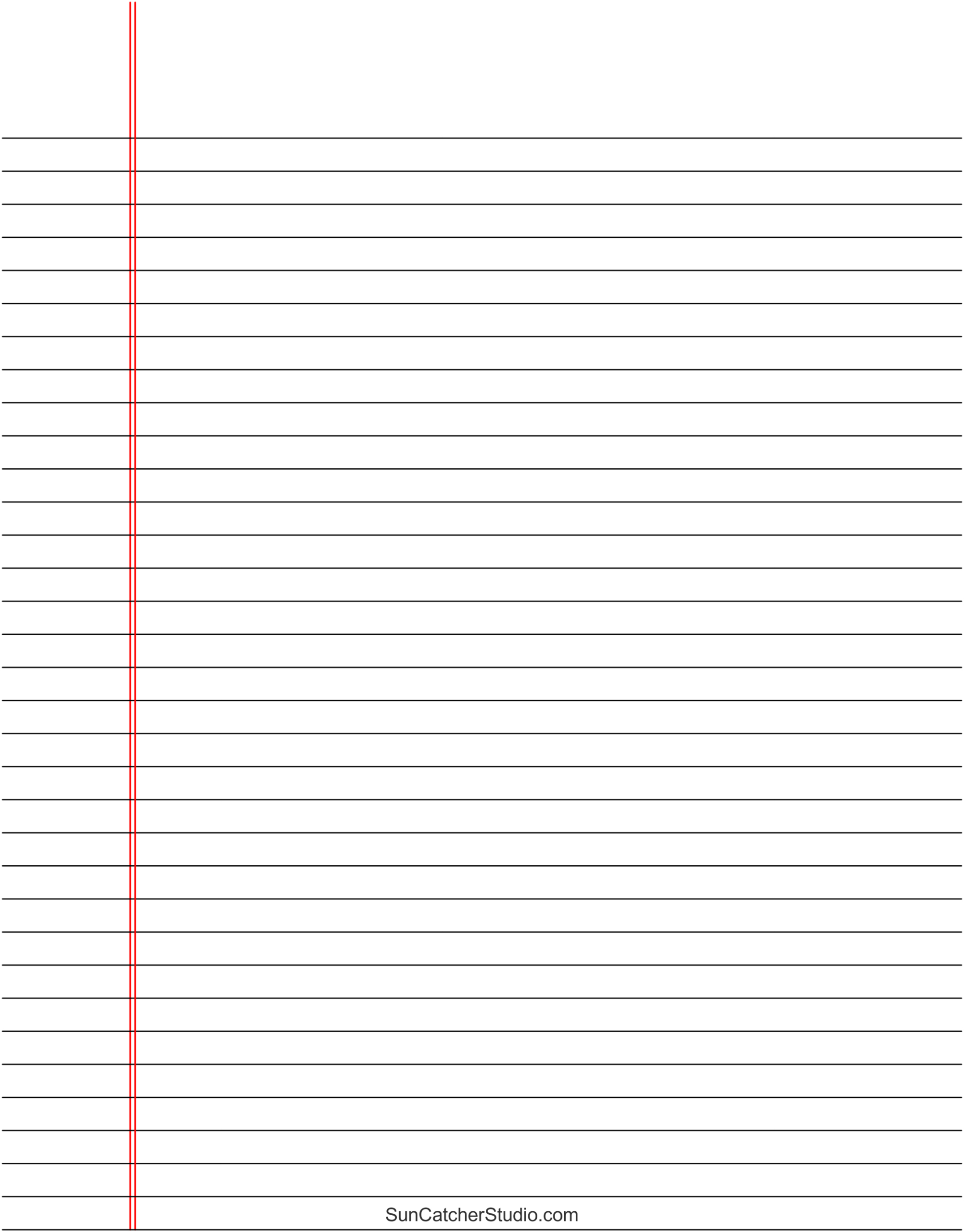 Free Printable Lined Paper (Handwriting, Notebook Templates) – Diy pertaining to Printable Lined Paper Template