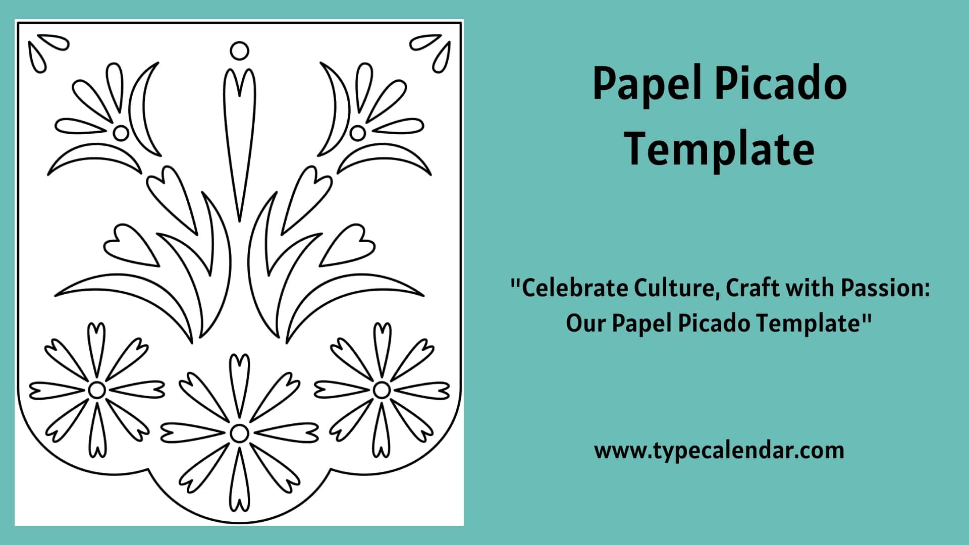 Free Printable Papel Picado Templates - Mexican Banner [Pdf] throughout Printable Easy Printable Papel Picado Template