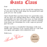 Free Printable Pesonalized Letter From Santa Within Letter From Santa Printable Template