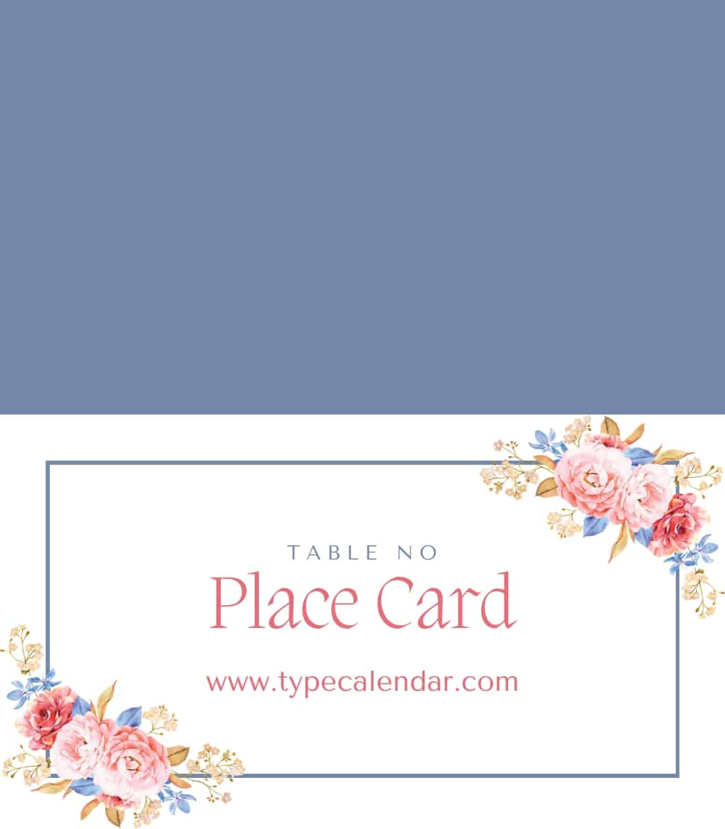 Free Printable Place Card Templates [Word] For Cricut within Place Cards Free Printable Templates