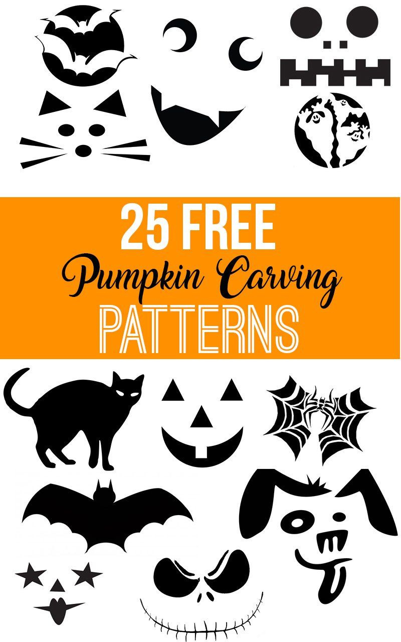 Free Printable Pumpkin Carving Patterns - Nikki&amp;#039;S Plate inside Pumpkin Carving Free Printable Templates