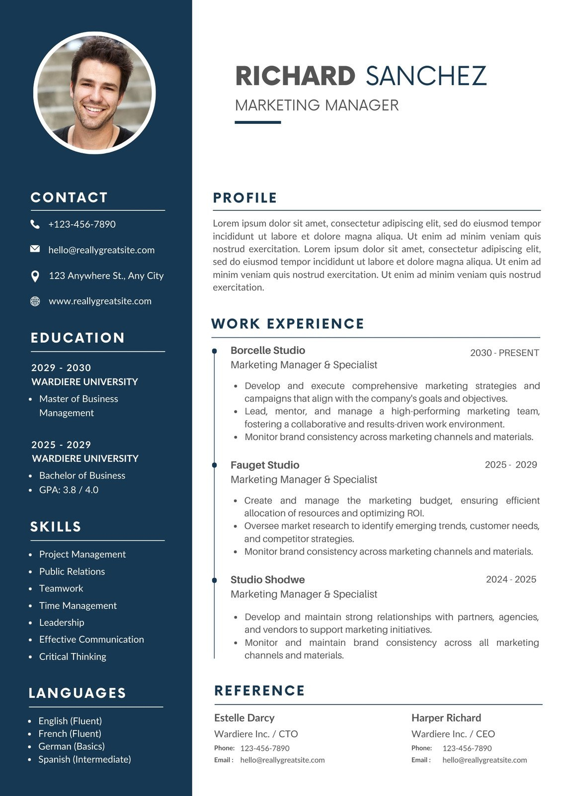 Free Printable Resume Templates You Can Customize | Canva in Resume Templates Free Printable