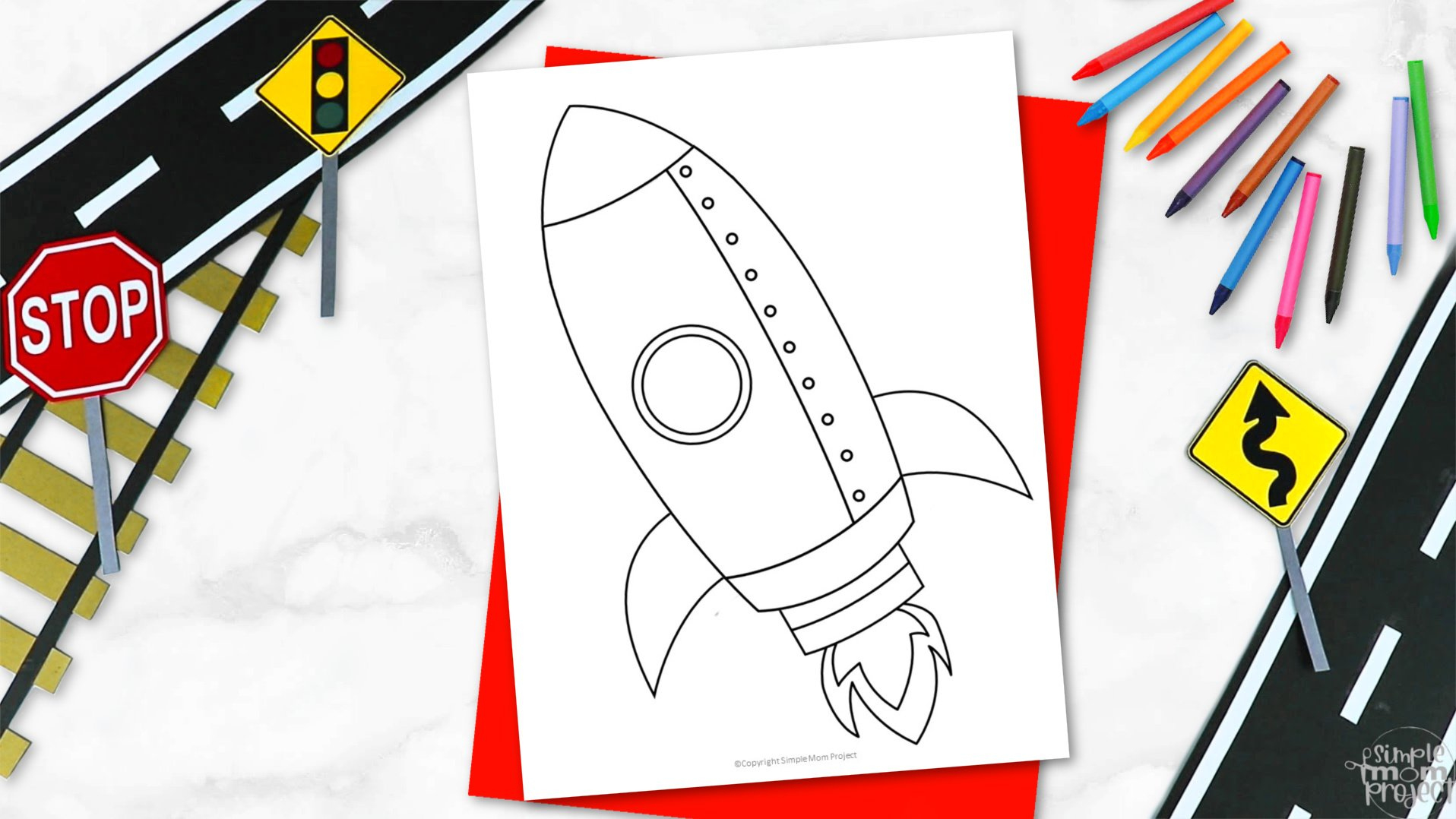 Free Printable Rocket Ship Template – Simple Mom Project with regard to Blank Printable Rocket Template