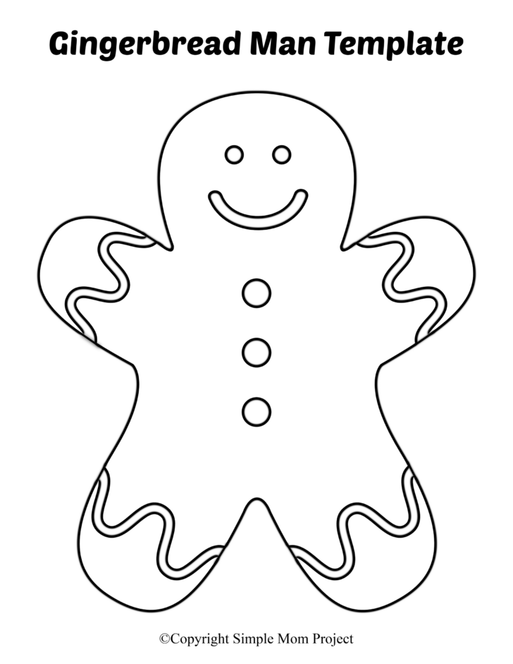 Gingerbread Man Printable Template