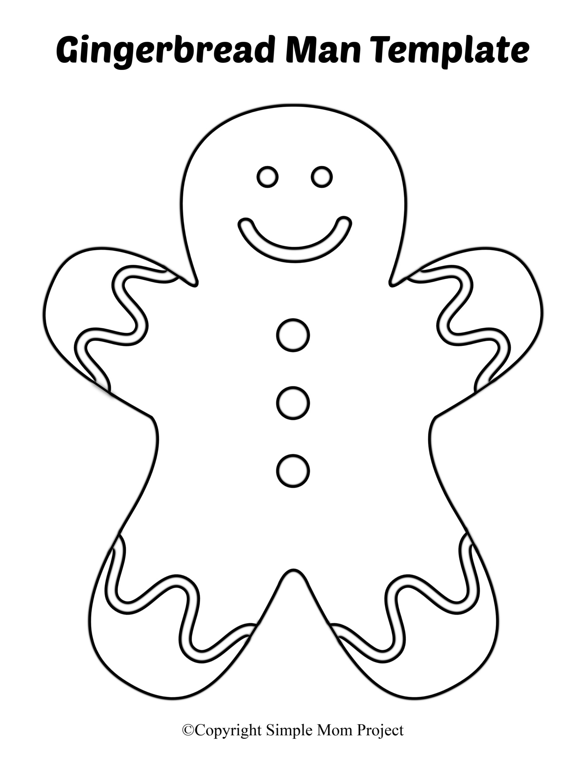 Free Printable Small Snowflake Templates intended for Gingerbread Man Printable Template