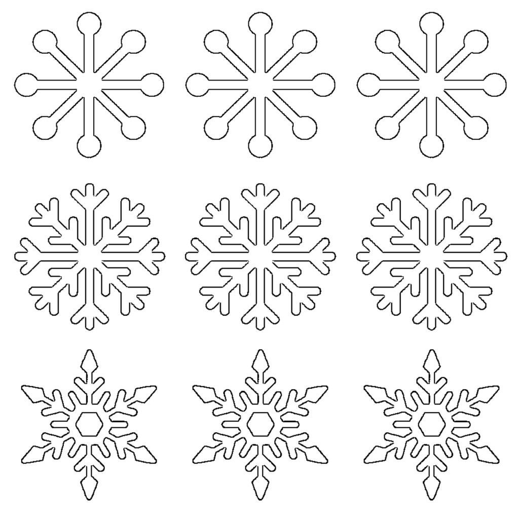 Free Printable Snowflake Templates – 10 Large &amp;amp; Small Stencil Patterns inside Free Printable Snowflake Templates