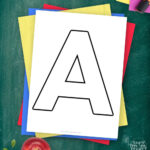 Free Printable Uppercase Letter A Template – Simple Mom Project Regarding Letter A Printable Template