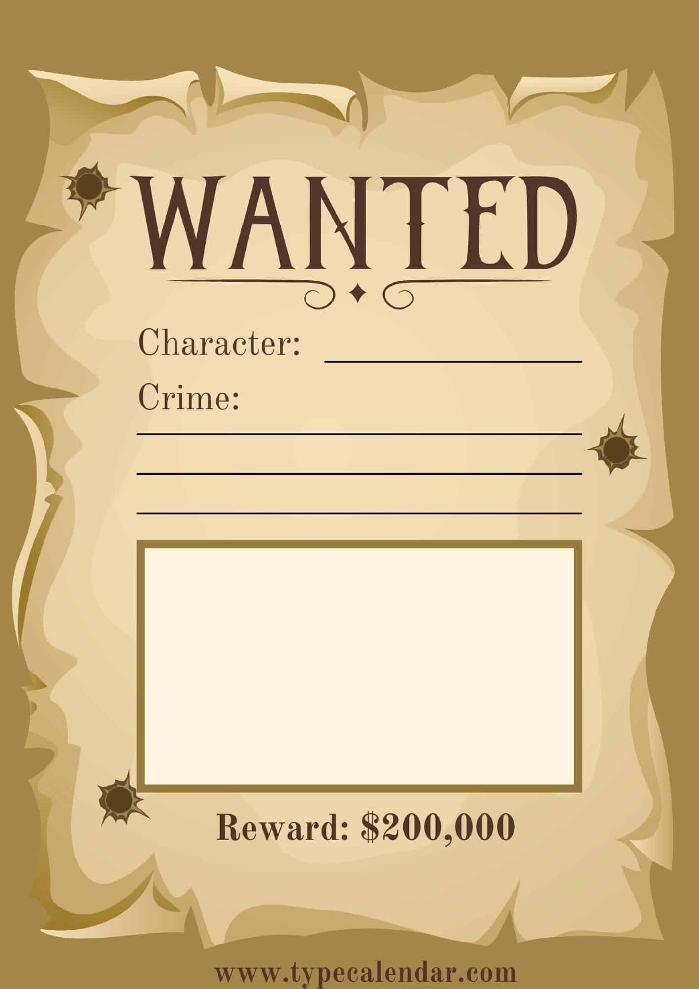 Free Printable Wanted Poster Templates [Word, Pdf] One Piece pertaining to Wanted Poster Template Printable
