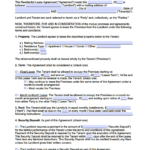 Free Rental / Lease Agreement Templates | Pdf | Word Regarding Free Printable Residential Lease Agreement Template