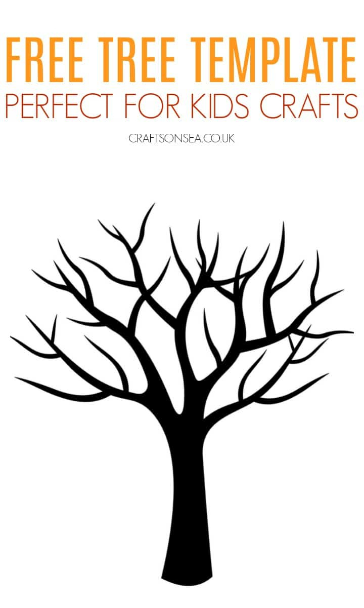 Free Tree Template (Printable Pdf) - Crafts On Sea throughout Free Tree Template Printable