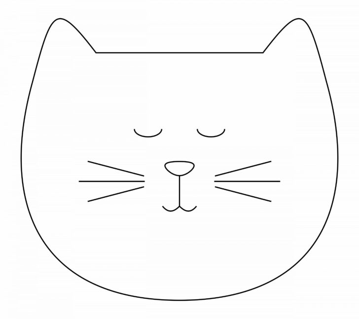 Printable Cat Face Template