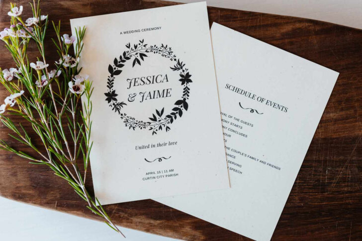 Free Printable Wedding Program Templates