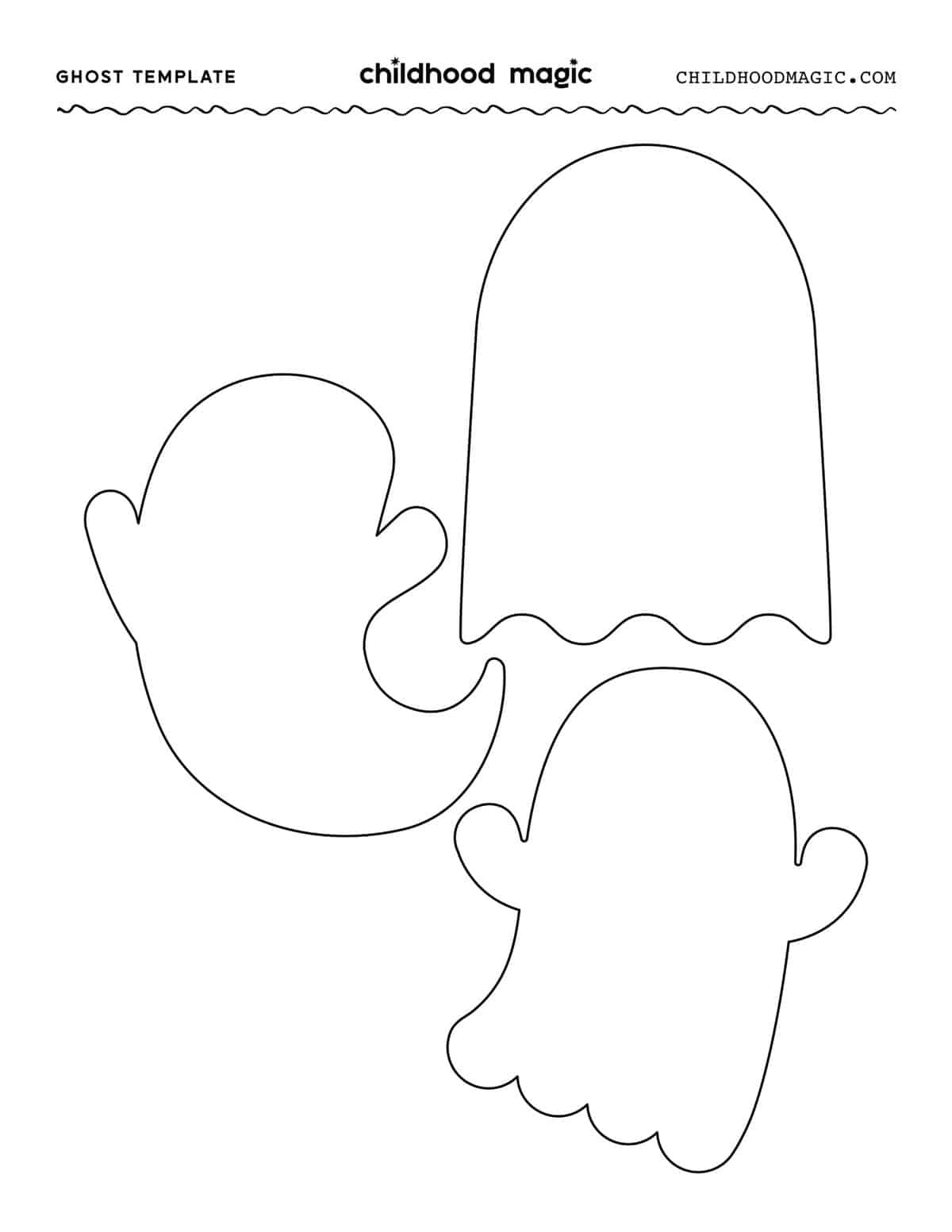 Ghost Template - Childhood Magic regarding Free Printable Ghost Templates