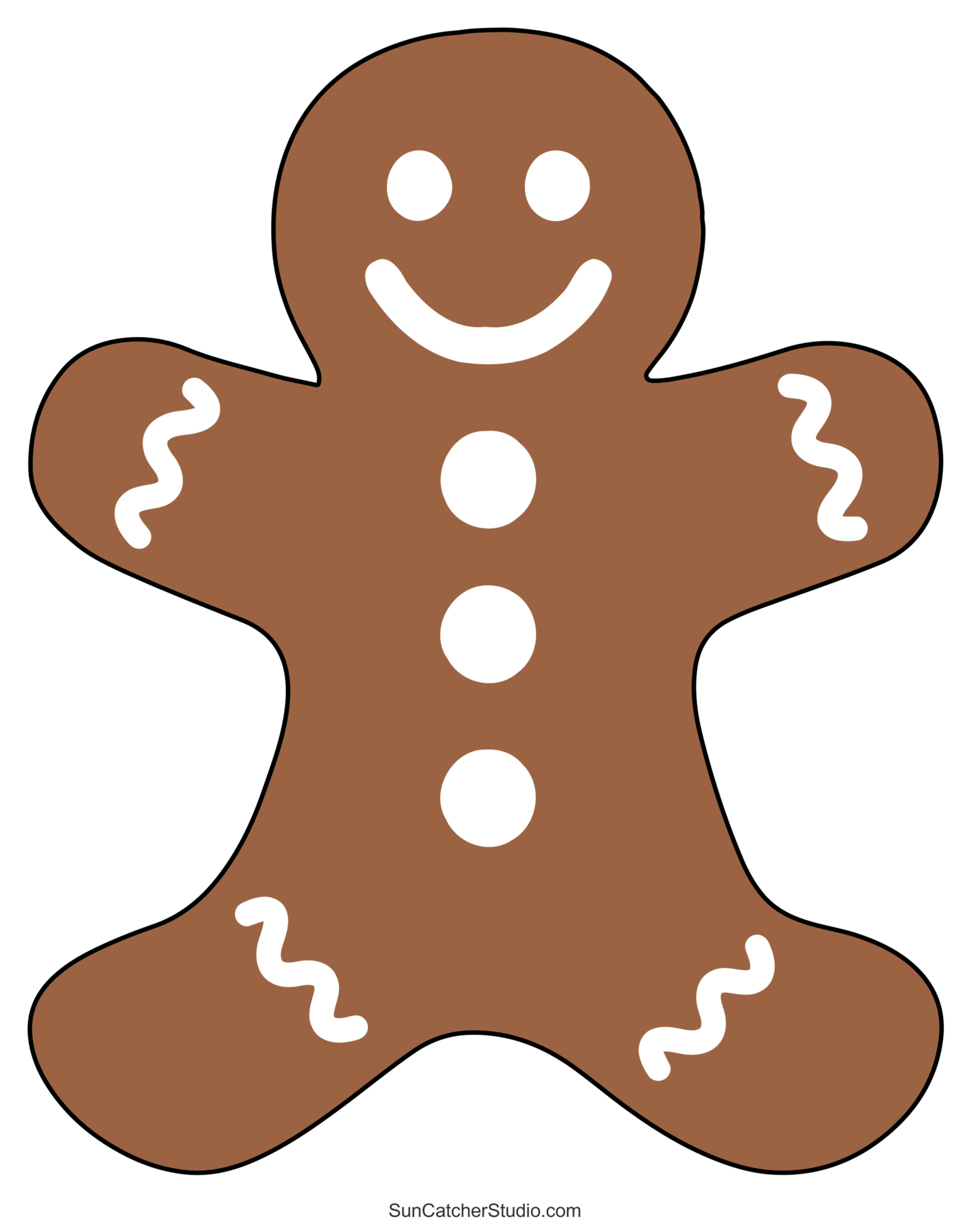 Gingerbread Man Templates (Printable Outlines And Patterns) – Diy regarding Gingerbread Man Printable Template