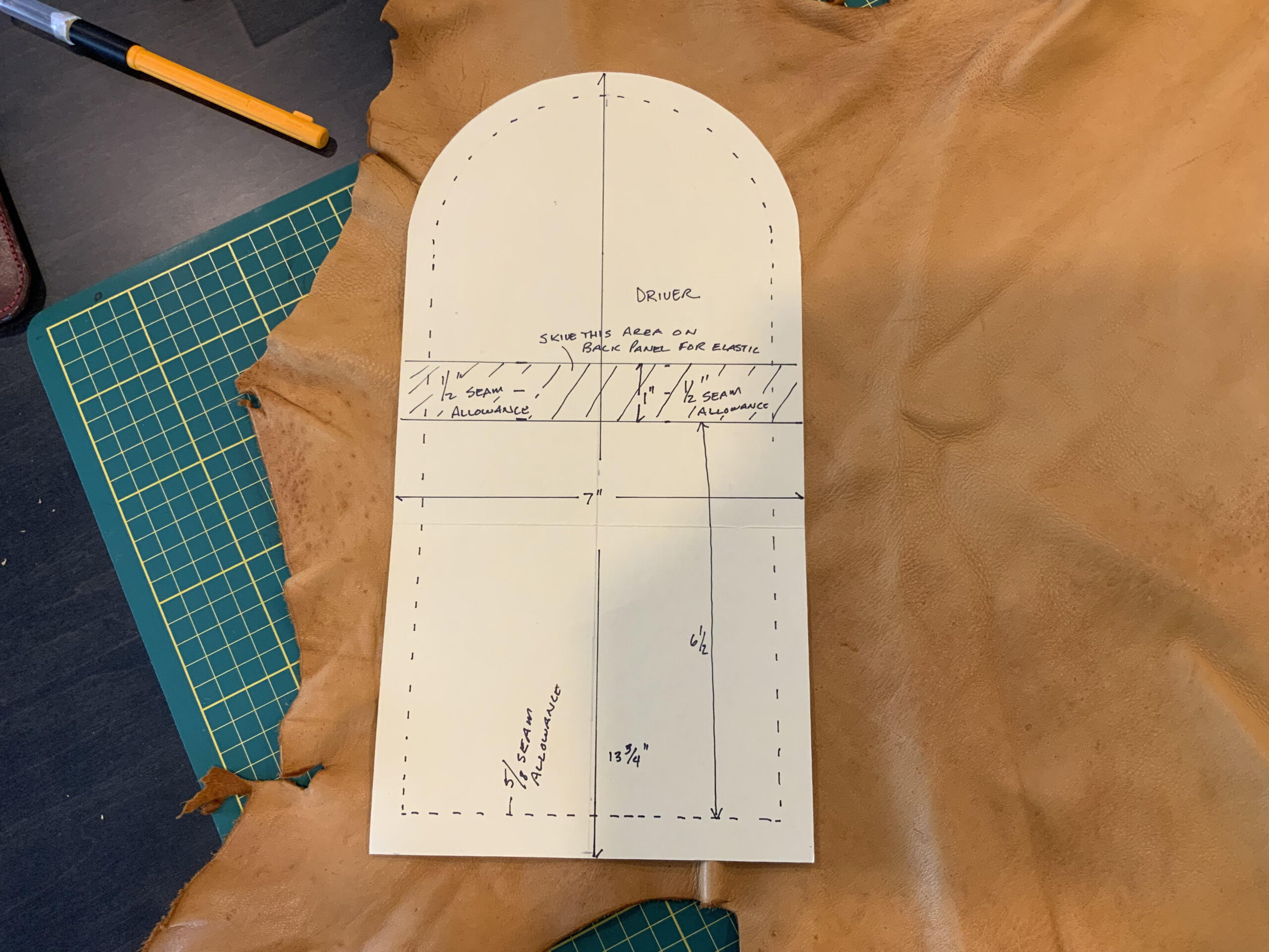 Golf Club Cover Instructions Part One : R/Leathercraft with regard to Printable Golf Head Cover Template