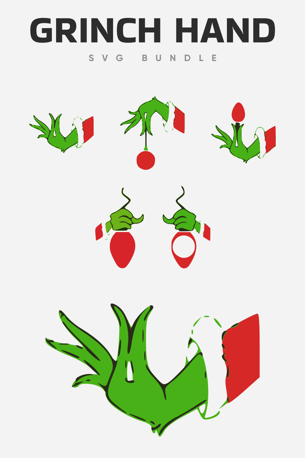 Grinch Hand Svg Bundle intended for Free Printable Grinch Hand Template