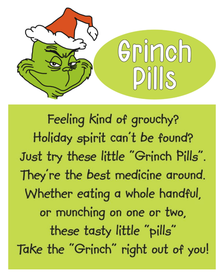 Free Printable Grinch Pills Template