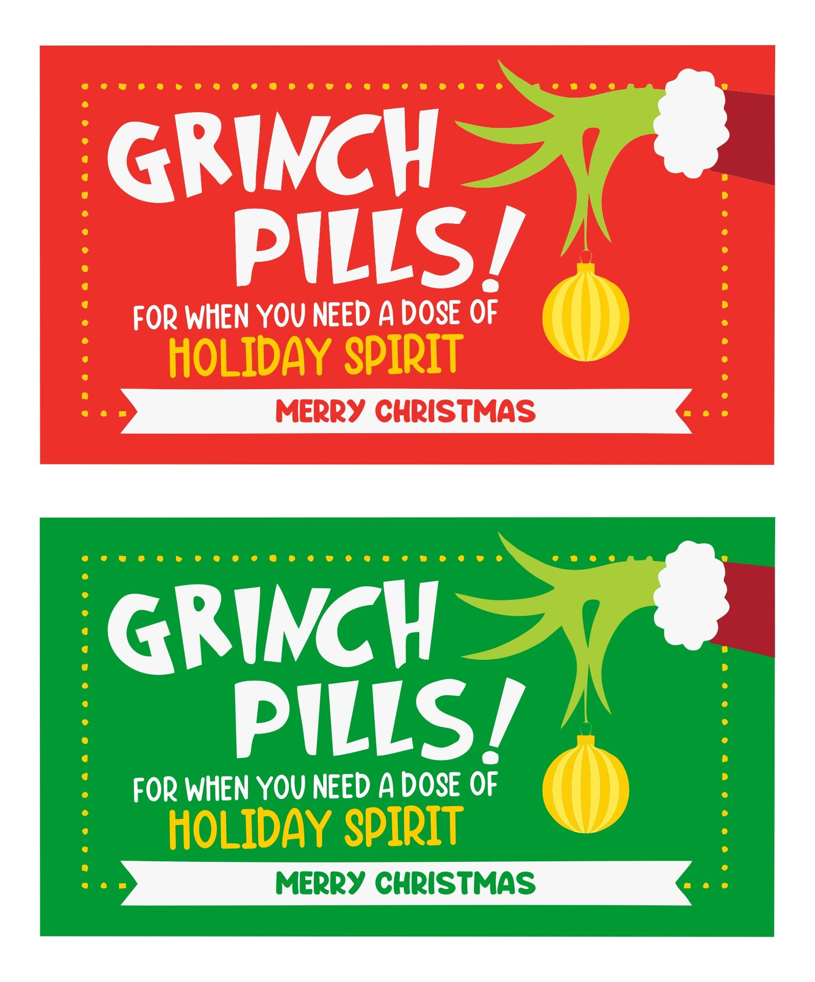 Grinch Pills Pattern - 10 Free Pdf Printables | Printablee with Grinch Pills Free Printable Template