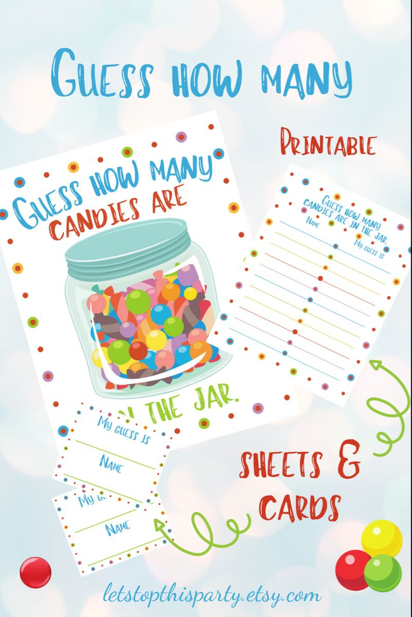 Guess How Many Candies Are In The Jar, Guess How Many in Free Printable Guess How Many Sweets In The Jar Template