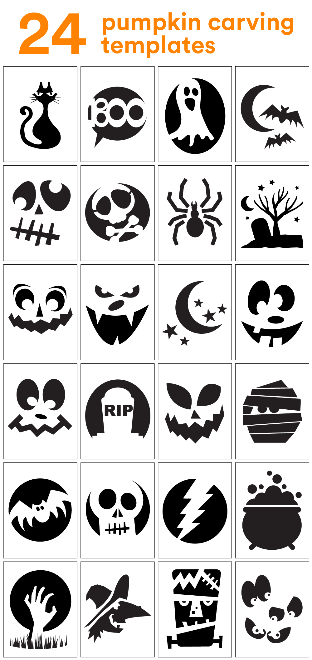 How To Carve The Coolest Pumpkin On The Block (Carving Stencils for Free Printable Pumpkin Carving Templates