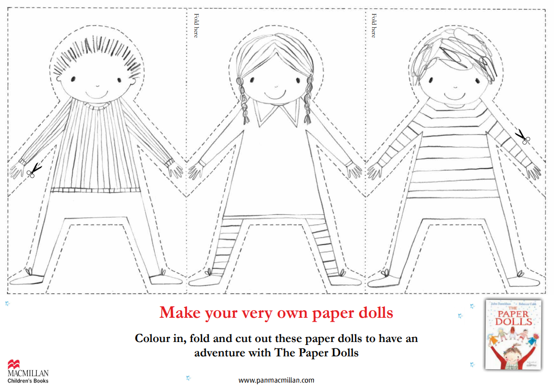 How To Make Julia Donaldson&amp;#039;S Paper Dolls At Home - Pan Macmillan with regard to Printable Paper Doll Template