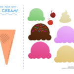 Ice Cream Templates And Coloring Pages For An Ice Cream Party Within Printable Ice Cream Scoop Template