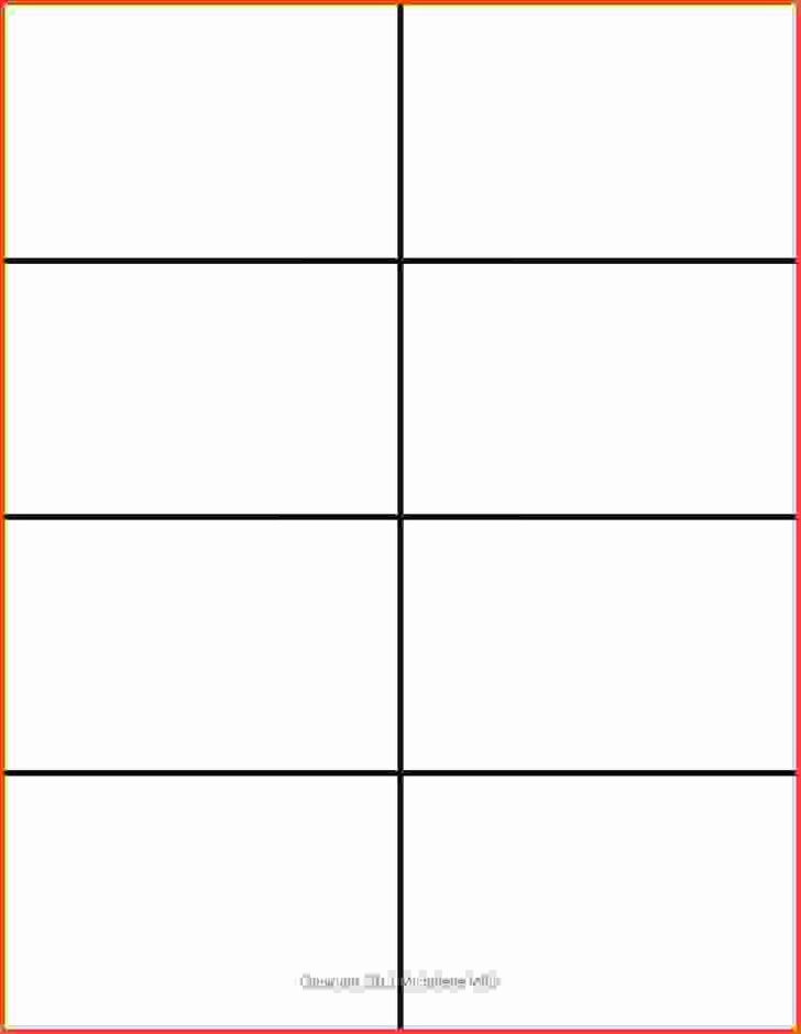 Printable Flash Card Template