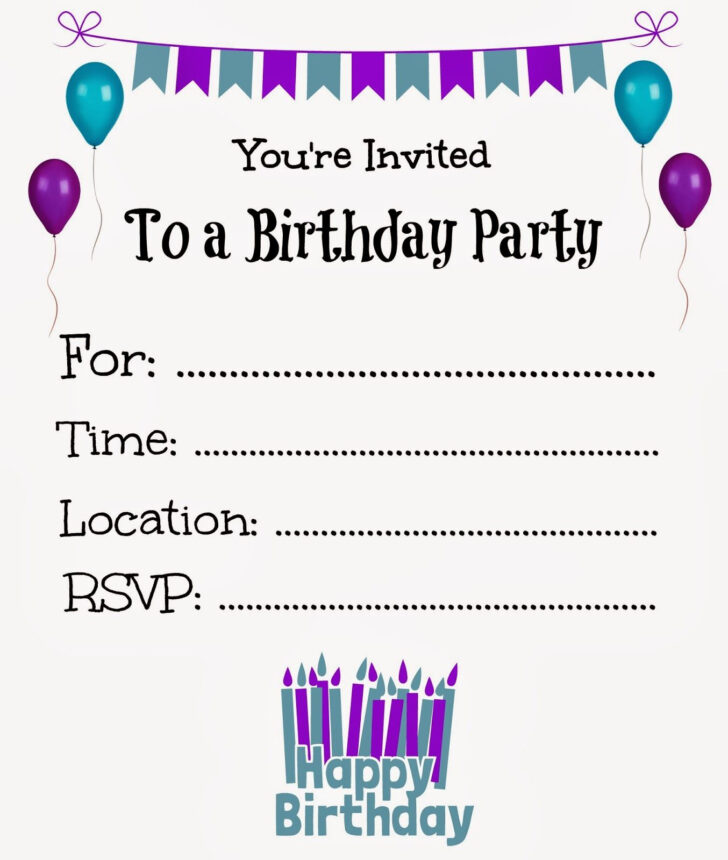 Invitation Printable Free Templates