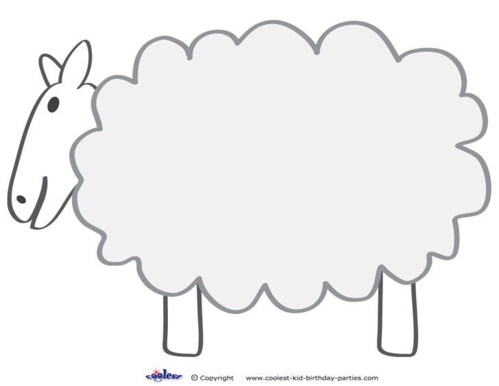 Free Printable Sheep Template