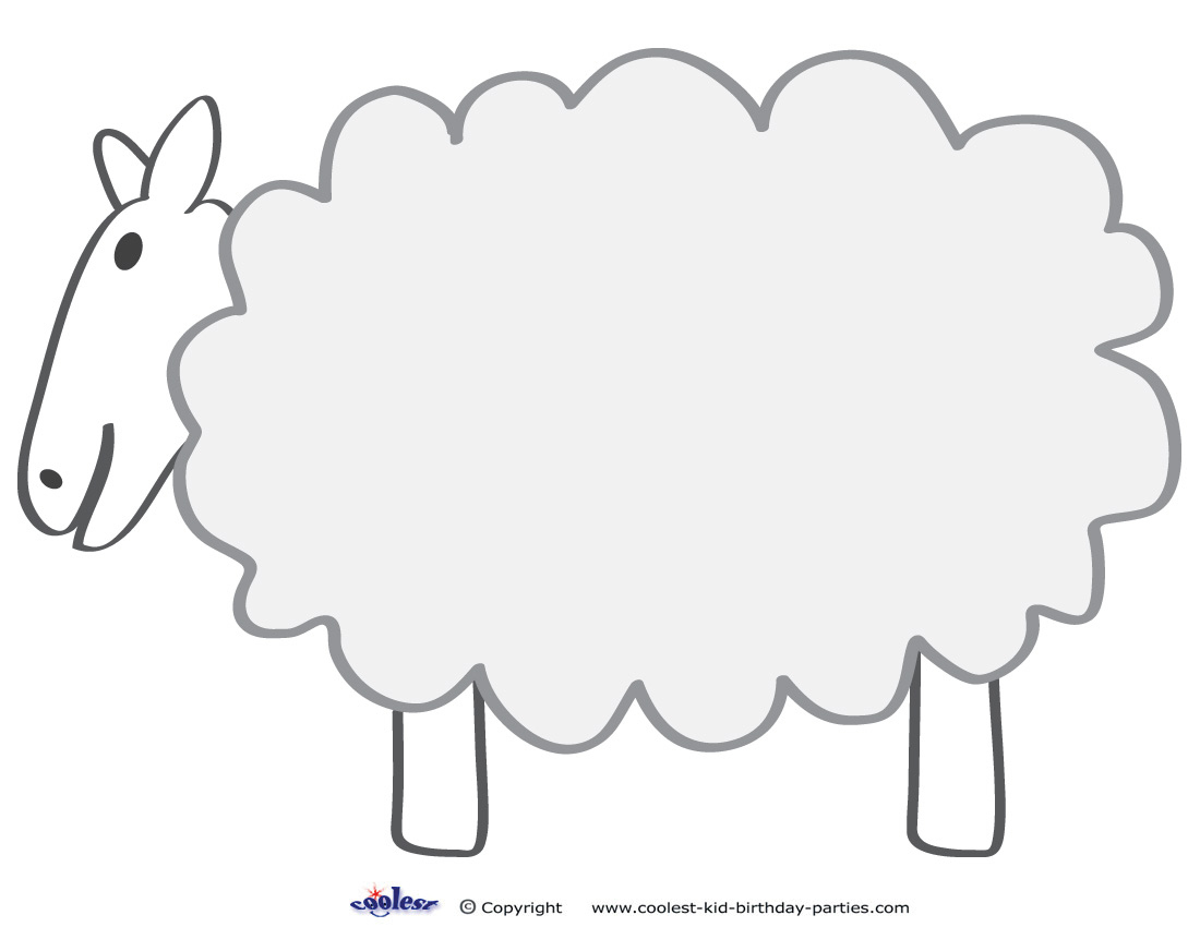 Large Printable Sheep Decoration - Coolest Free Printables regarding Free Printable Sheep Template