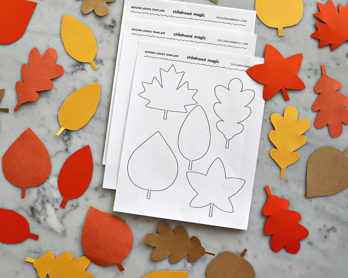 Leaf Outline - Childhood Magic within Free Printable Autumn Leaves Template