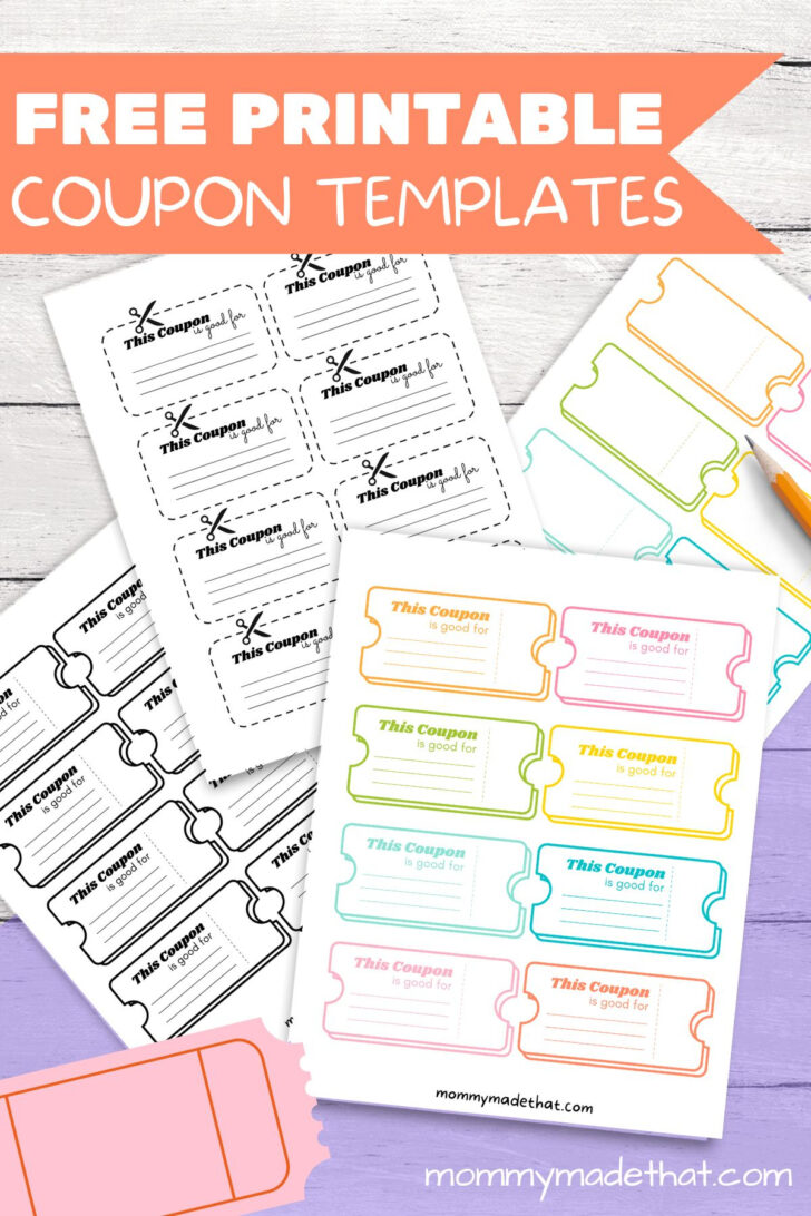 Printable Homemade Coupon Template