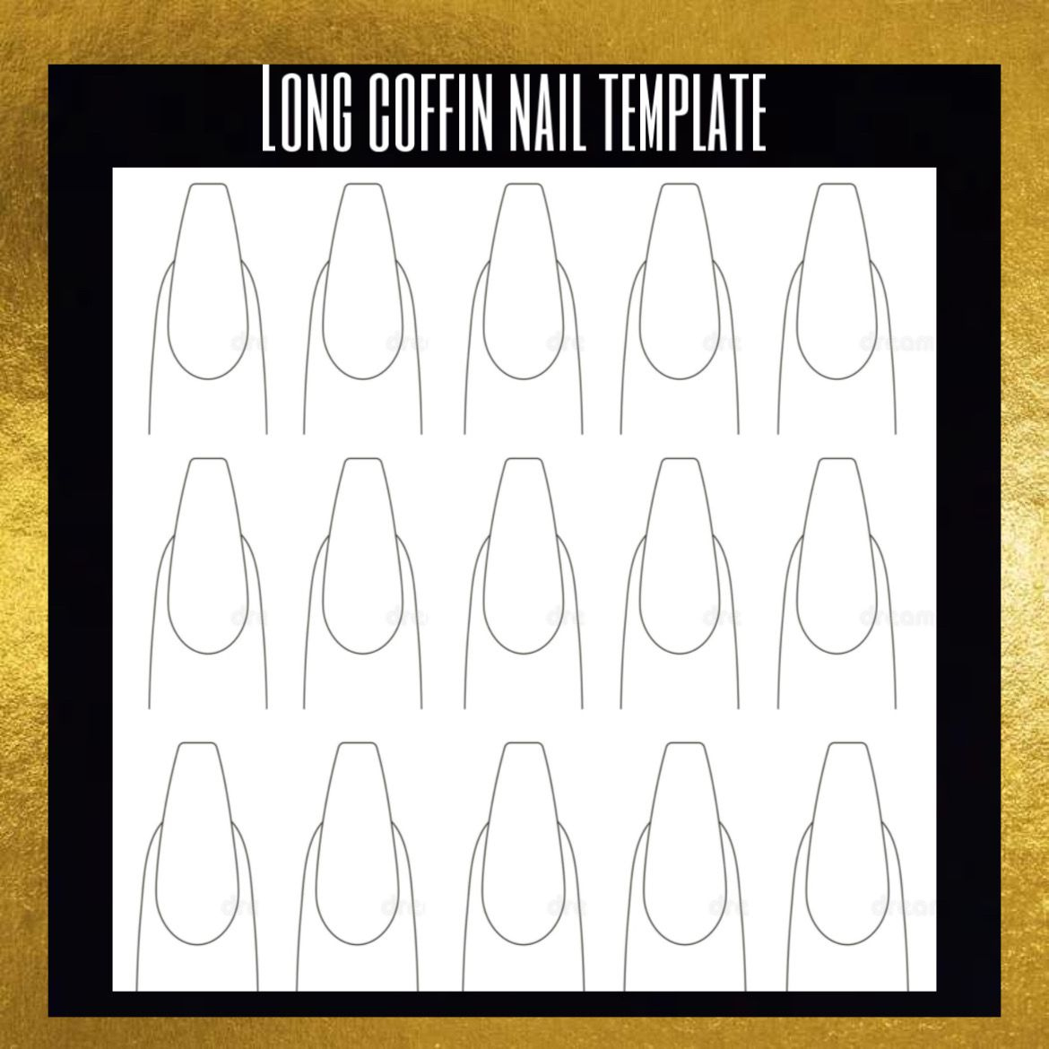 Nail Template within Printable Blank Nail Template