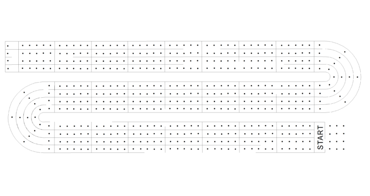 Printable Cribbage Board Templates