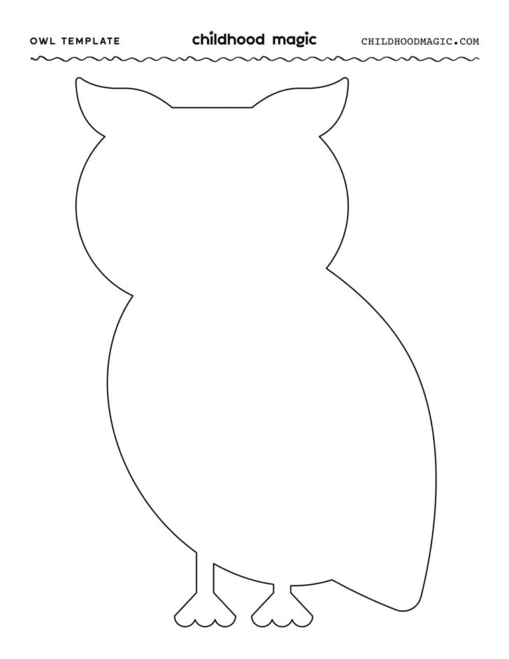 Printable Owl Pattern Template