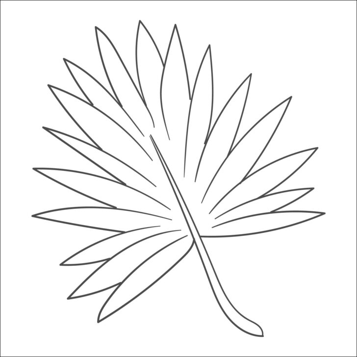 Palm Leaf Template Printable