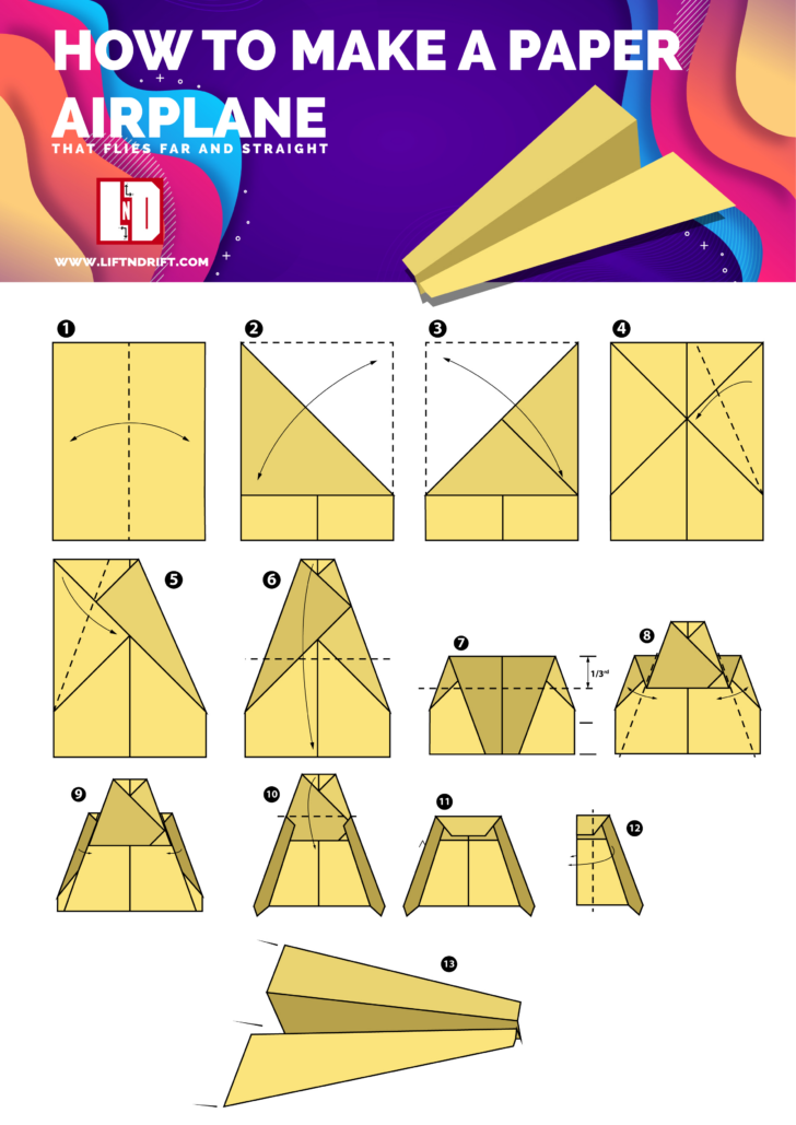 Paper Airplane Template Printable