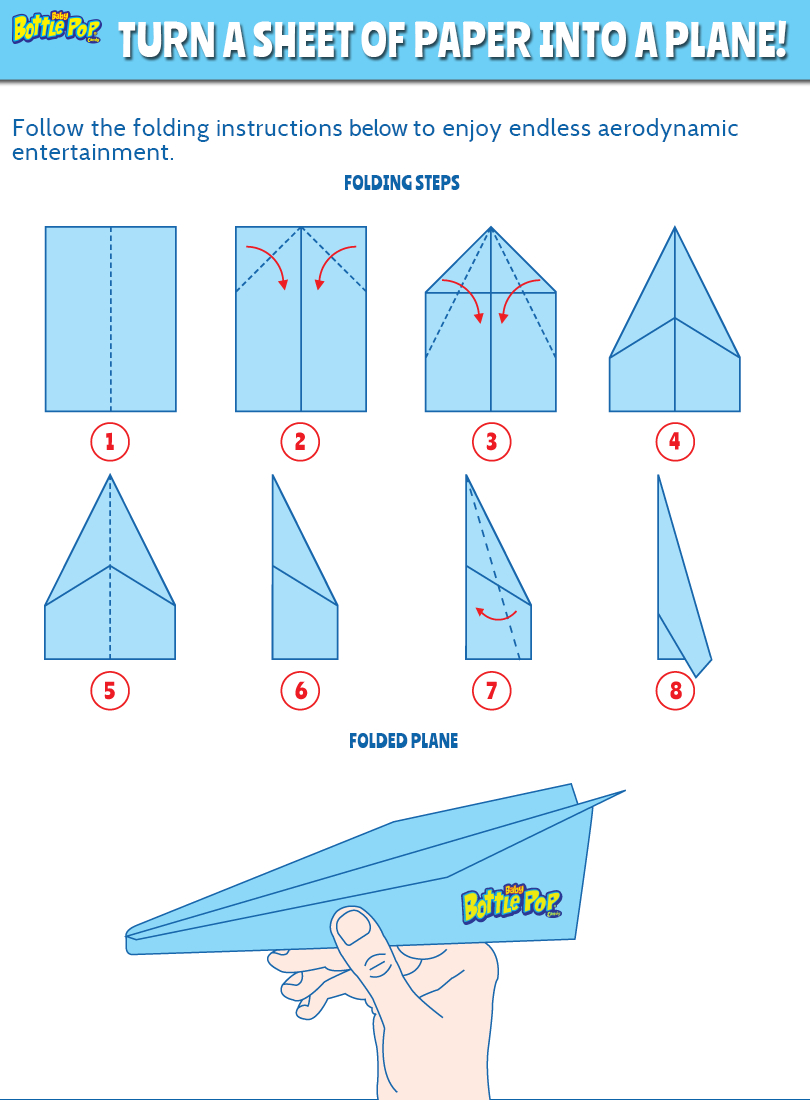 Paper Airplane Templates For Kids - 10 Free Pdf Printables pertaining to Paper Airplane Template Printable