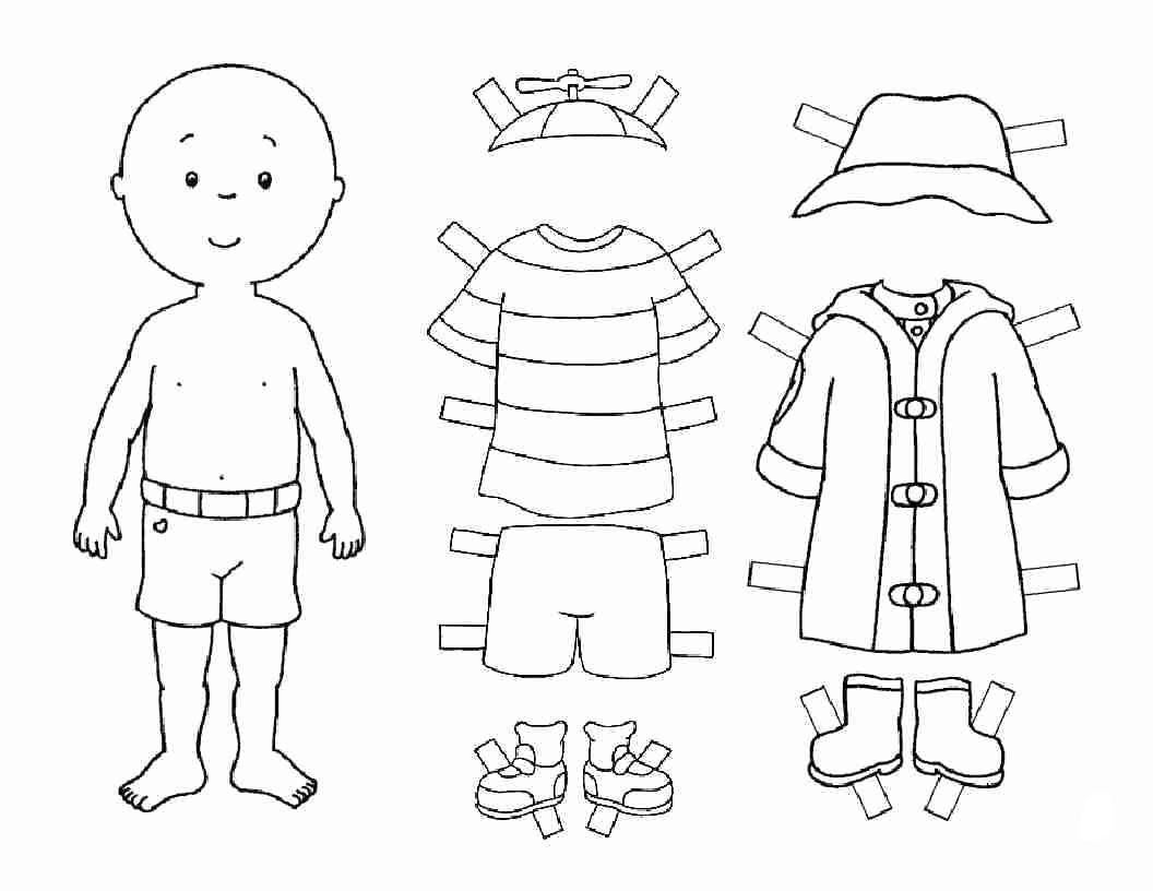 Paper Doll Template - Best Coloring Pages For Kids with Printable Paper Doll Template